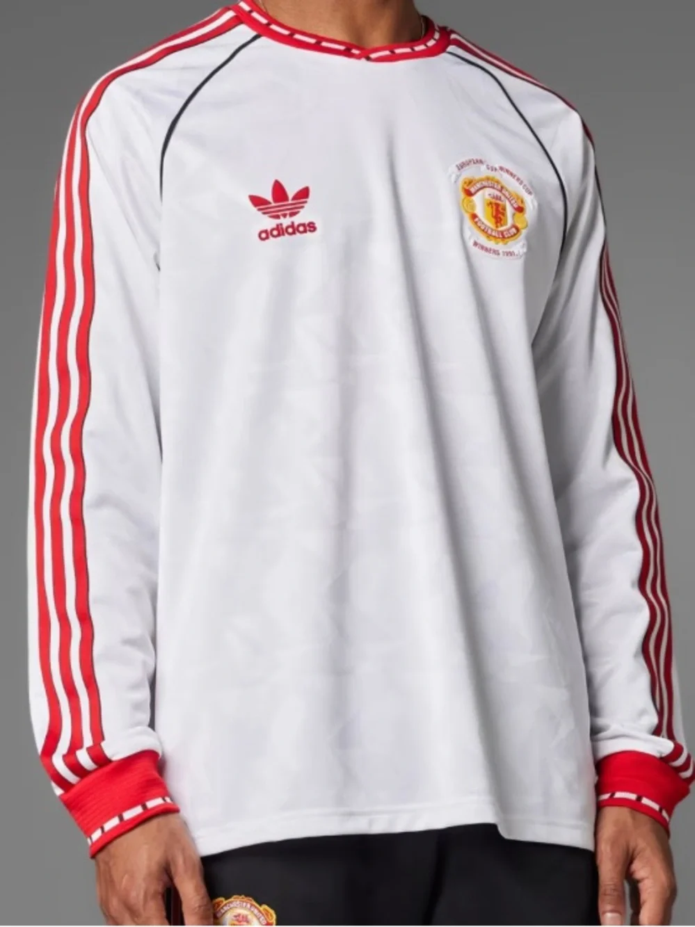 MANCHESTER UNITED '91 AWAY LONG SLEEVE JERSEY Soccer Club Size XXL NEW